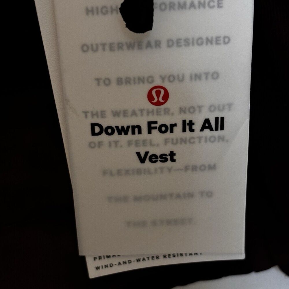NWT LULULEMON Down For IT All VestSize 4 | 700 fill down Outdoors, Streetwear - Picture 12 of 16